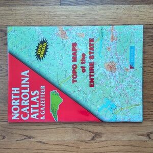 North Carolina Atlas & Gazetteer Topo Maps Of The Entire State DeLorme Map Book
